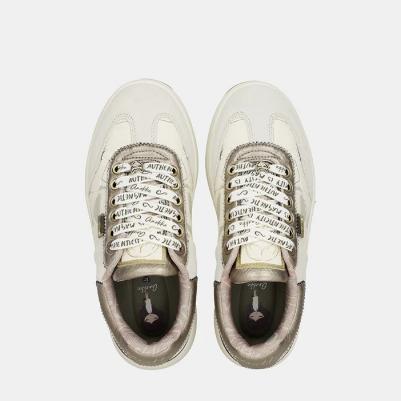 Εκρού Sneakers από την Anekke Παπούτσια