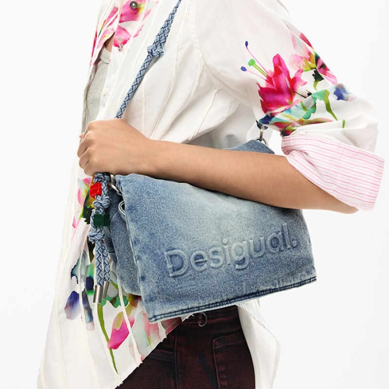 Desiqual denim shoulder bag Bags