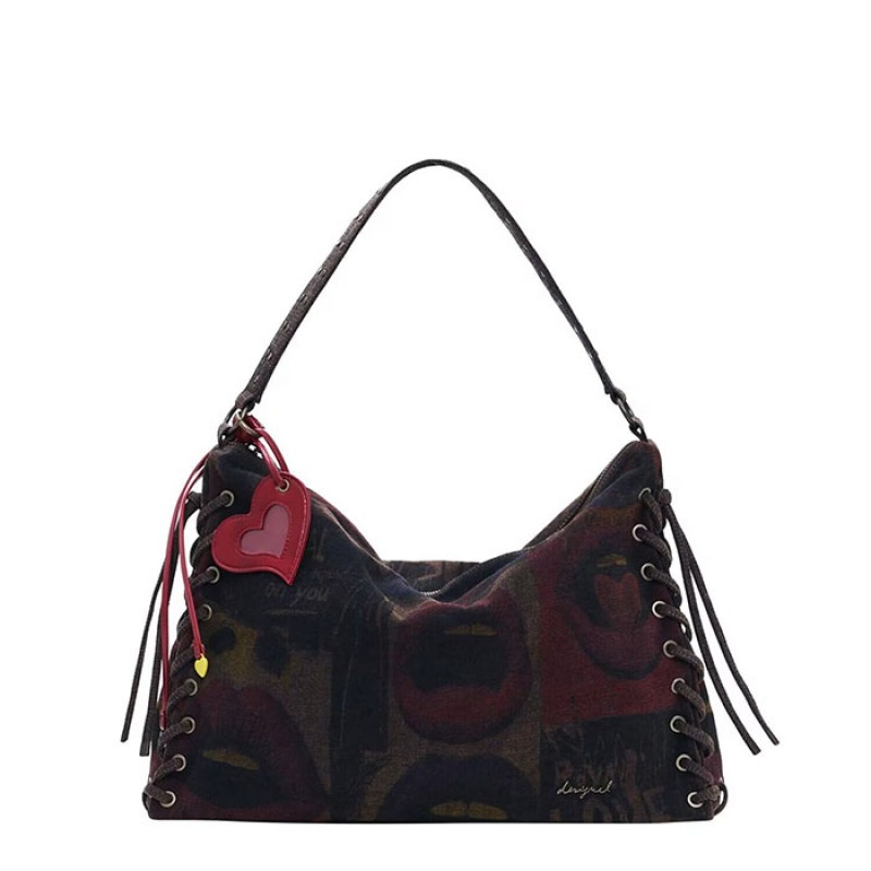 Desigual shoulder bag in dark brown Bags