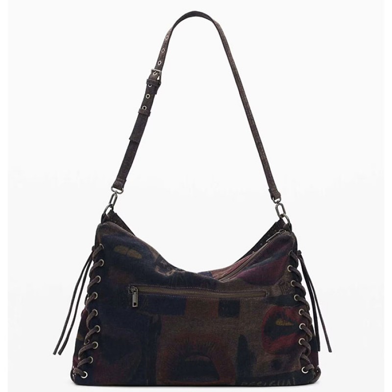 Desigual shoulder bag in dark brown Bags
