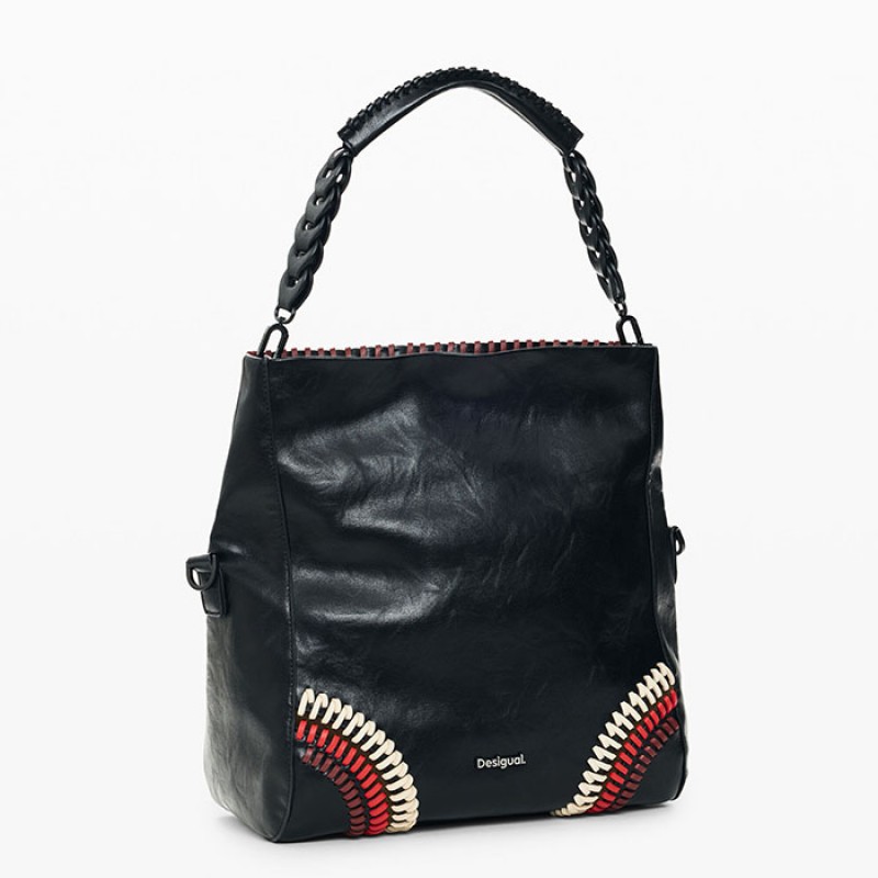 Black clutch bag by Desiqual Bags