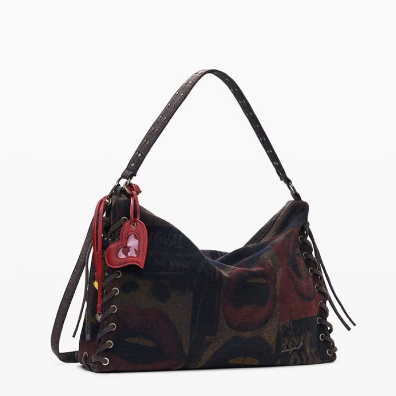 Desigual shoulder bag in dark brown Bags