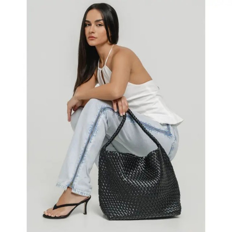BRAIDED HOBO SHOULDER BAG Τσάντες