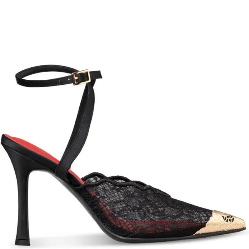 LACE SLINGBACK PUMPS Παπούτσια