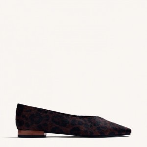 Animal Print δερμάτινες μπαλαρίνες της Gioseppo 