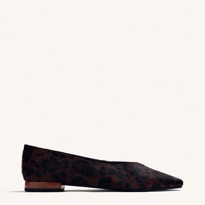 Animal Print δερμάτινες μπαλαρίνες της Gioseppo  Παπούτσια