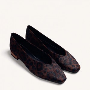 Animal Print δερμάτινες μπαλαρίνες της Gioseppo 