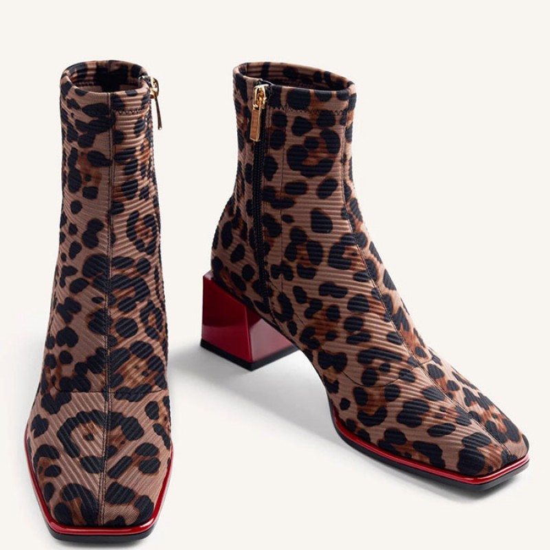 Animal Print ελαστικά μποτάκια της Gioseppo  Παπούτσια