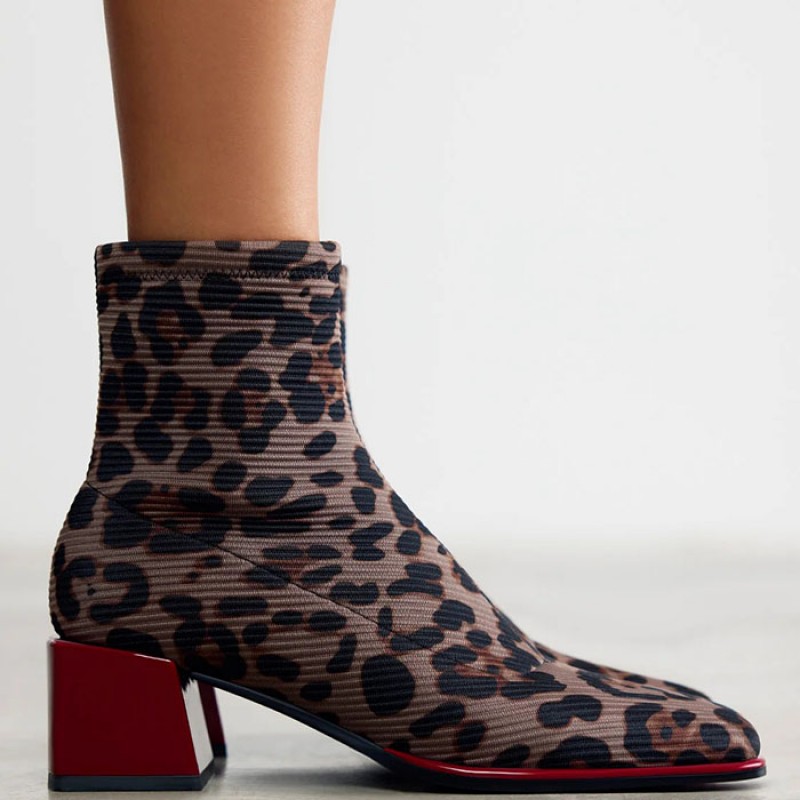 Animal Print ελαστικά μποτάκια της Gioseppo  Παπούτσια