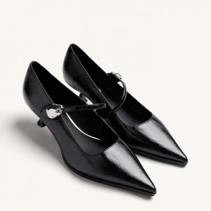 Gioseppo black embellished pumps