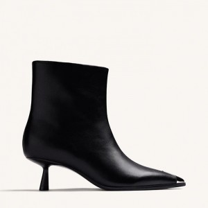 Gioseppo black kitten-heel ankle boots