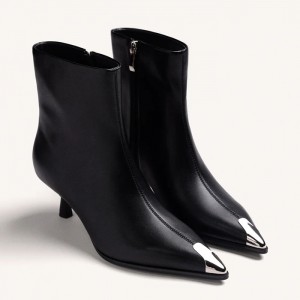 Gioseppo black kitten-heel ankle boots