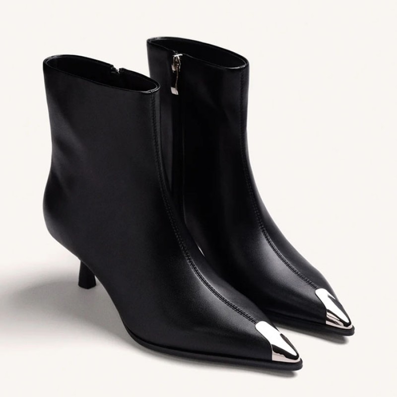 Gioseppo black kitten-heel ankle boots Shoes