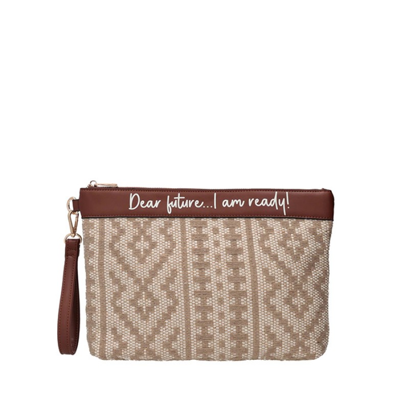 Τσάντα Giulia τύπου clutch από ύφασμα της Le Pandorine  Τσάντες