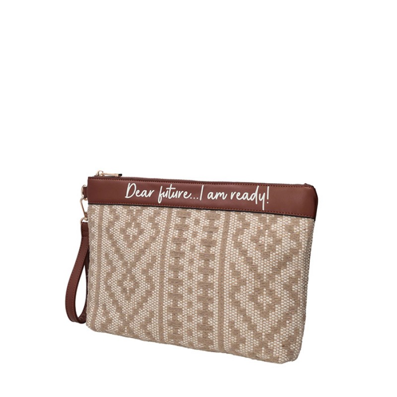 Τσάντα Giulia τύπου clutch από ύφασμα της Le Pandorine  Τσάντες