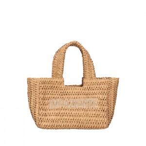 Mini τσάντα Soley από raffia της Le Pandorine 