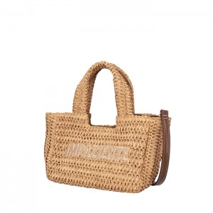 Mini τσάντα Soley από raffia της Le Pandorine 