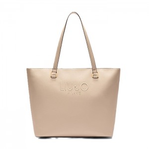 Beige Shopping Bag της LIUJO  Beige Shopping Bag της LIUJO