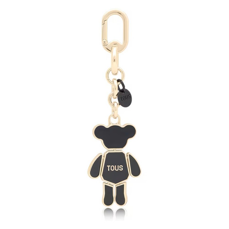Μπρελόκ σε μαύρο και χρυσαφί χρώμα TOUS Puppet Bear Αξεσουάρ