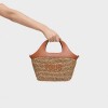Medium-sized TOUS Lirio Rafia basket bag in camel color Bags