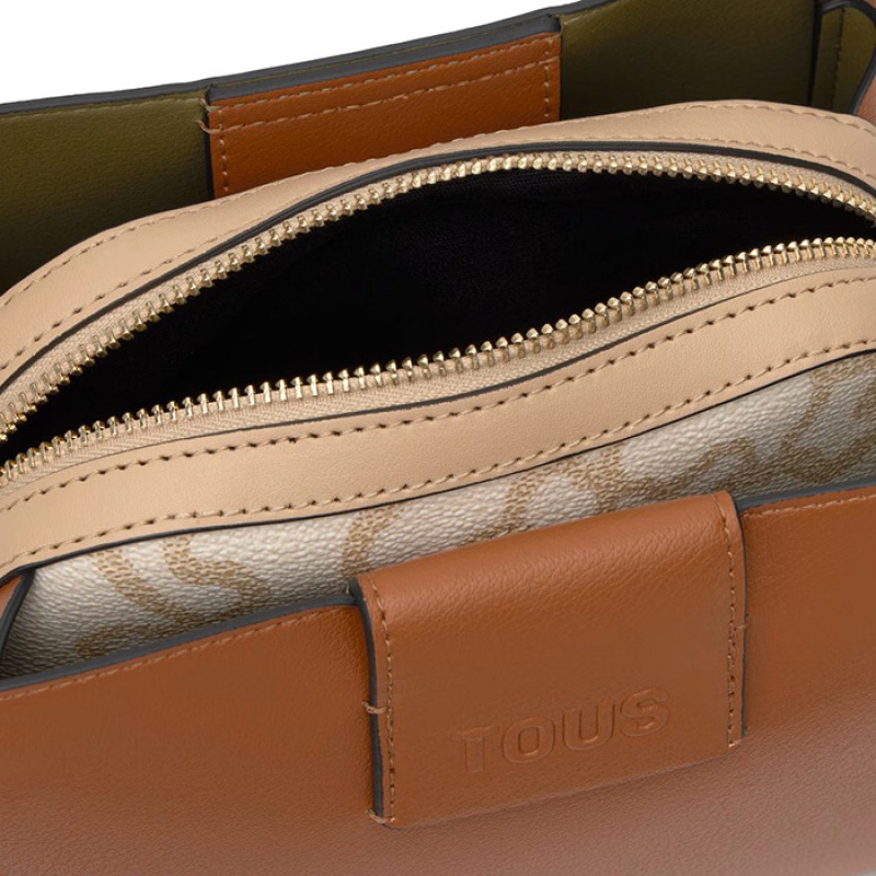 Small TOUS Kaos Icon city bag in camel color Bags