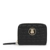 Medium-sized TOUS Sherton wallet in black embossed leather Accessoris