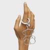 Silhouette Bold Bear Keychain in Silver Accessoris