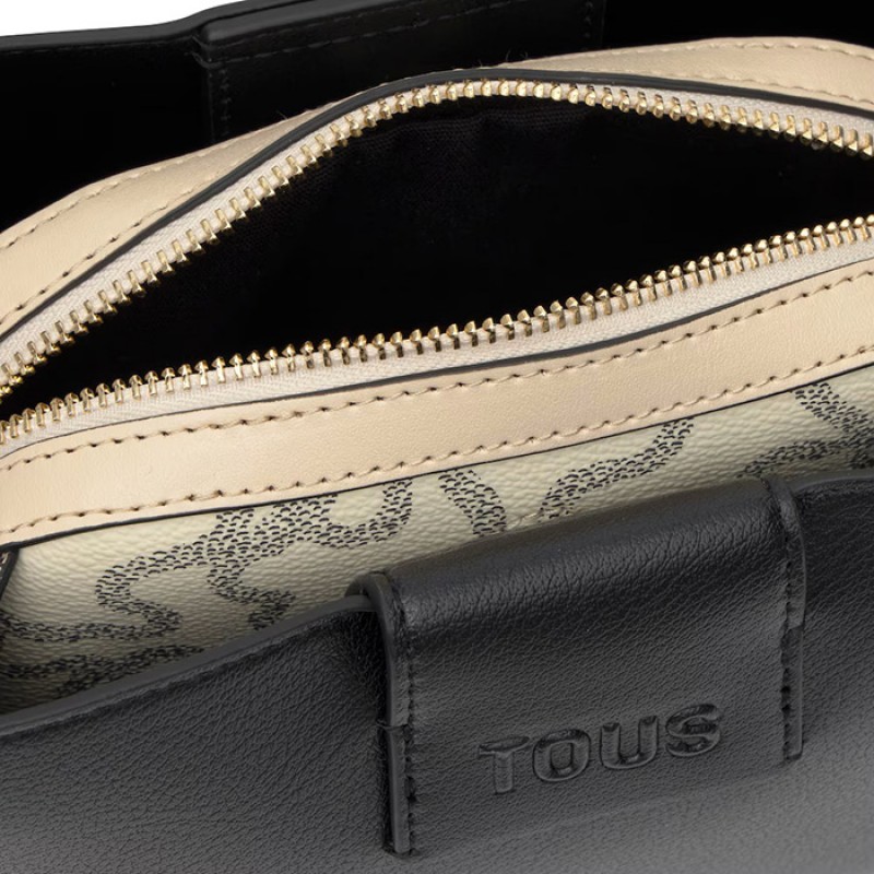 Small TOUS Kaos Icon city bag in black Bags