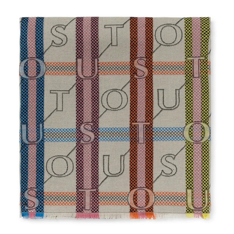 Μπέζ Φουλάρι TOUS Legacy Jacquard Αξεσουάρ