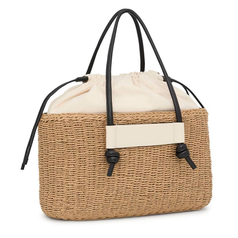 Large Scoubidou Basket Bag in Black Bags