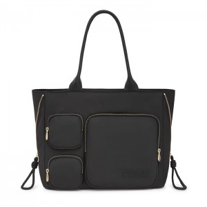 Shopping τσάντα TOUS Roomy σε μαύρο χρώμα