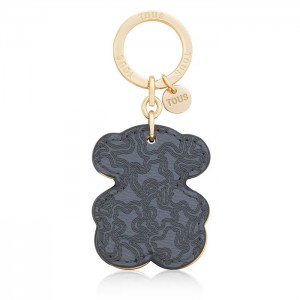 Black Triple Bear keychain featuring the "Triple Bear" design