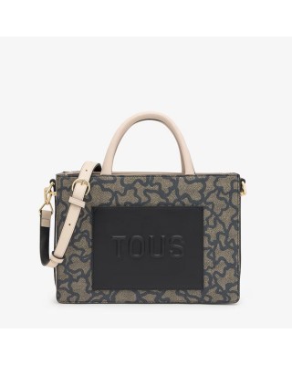 Μεσαίου μεγέθους τσάντα shopper Amaya Kaos Icon σε μαύρο χρώμα