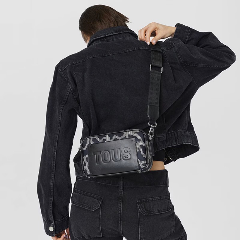 Kaos Pix Soft crossbody reporter bag in black Bags