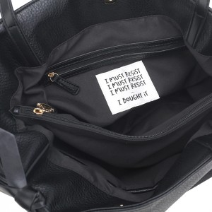 Black amina large shopping bag Black amina large shopping bag