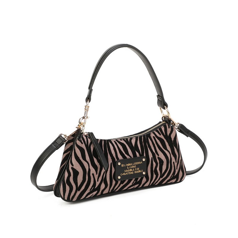 Τσάντα ώμου Vicky σε animal print Τσάντες