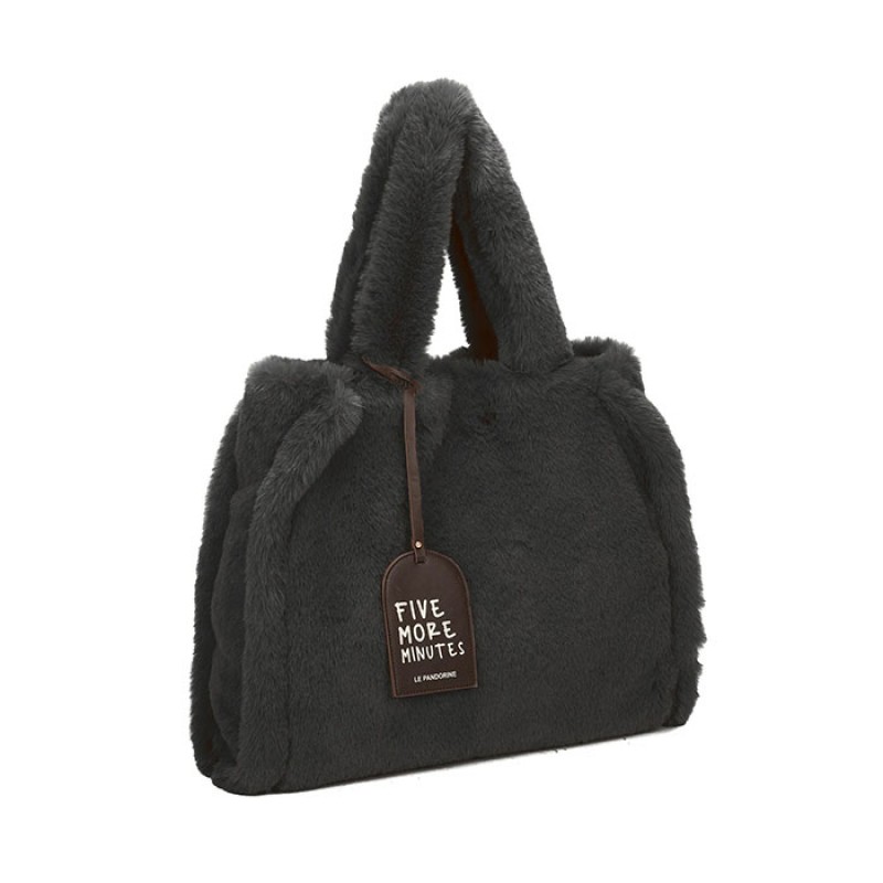 Large Helsinki faux fur shopper bag Bags