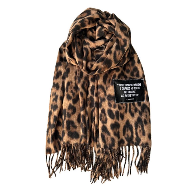 Animal Print  κασκόλ Aprica της Le Pandorine  Αξεσουάρ