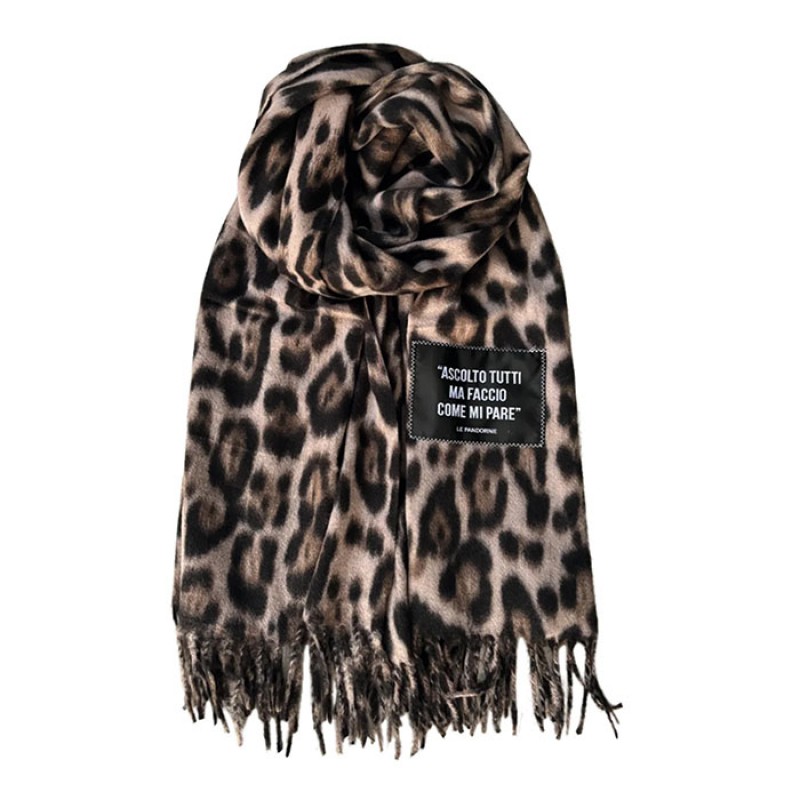 Animal Print  κασκόλ Aprica της Le Pandorine  Αξεσουάρ