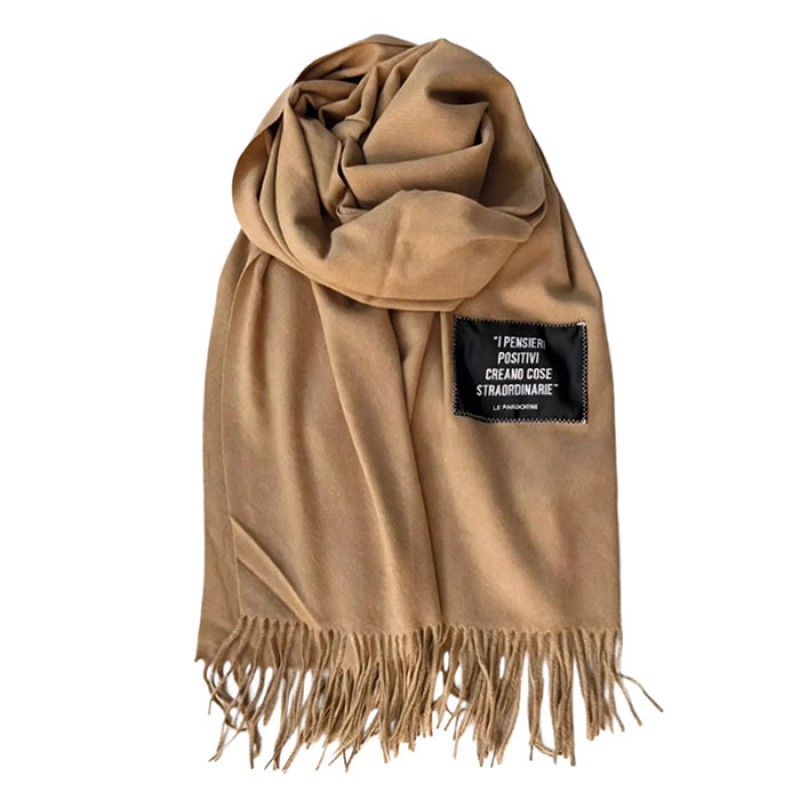 Le Pandorine "Pila" camel scarf Accessoris
