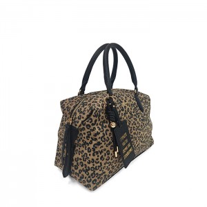 Le Pandorine Large Leopard Chicago Bag